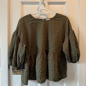 Dark Green Top